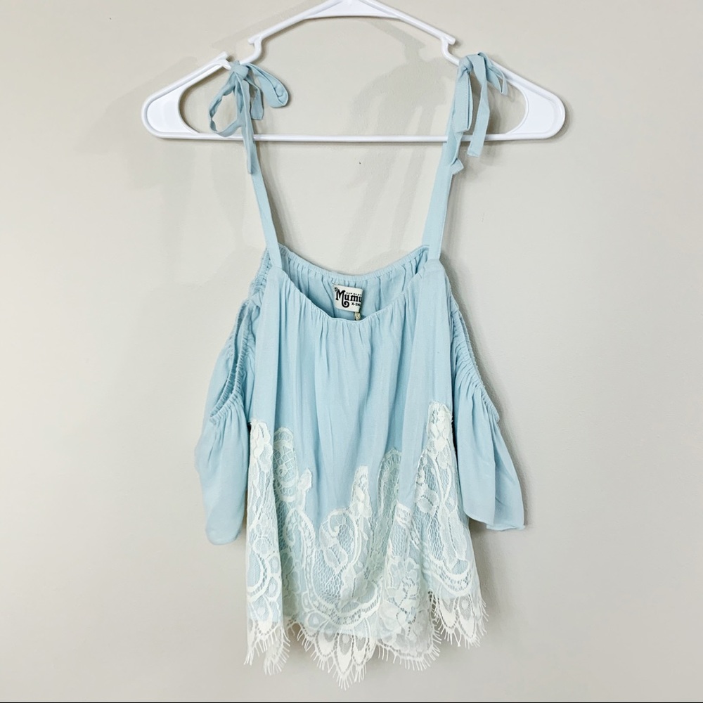 NWT Show Me Your Mumu Piper Top Blue - Picture 4 of 7